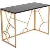 Constellation Desk in Gold & Black Wood
